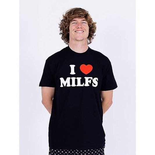 I Heart MILFs Men’s T Shirt Size Small, Black