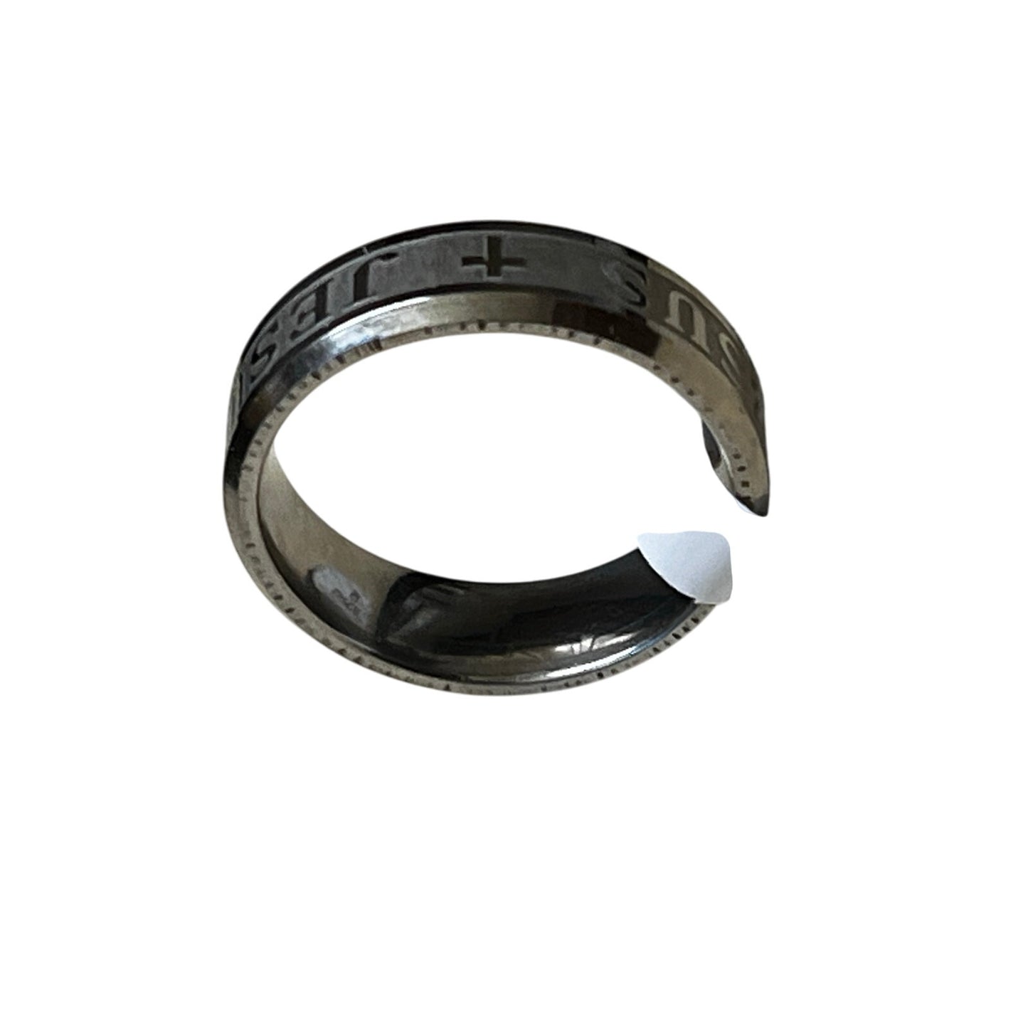Sliver Jesus Stainless Steel Ring Brand New Size 8