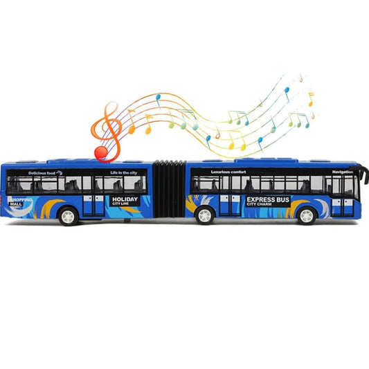City Bus Toy for Kids, Die Cast Alloy Pull Back Vehicles