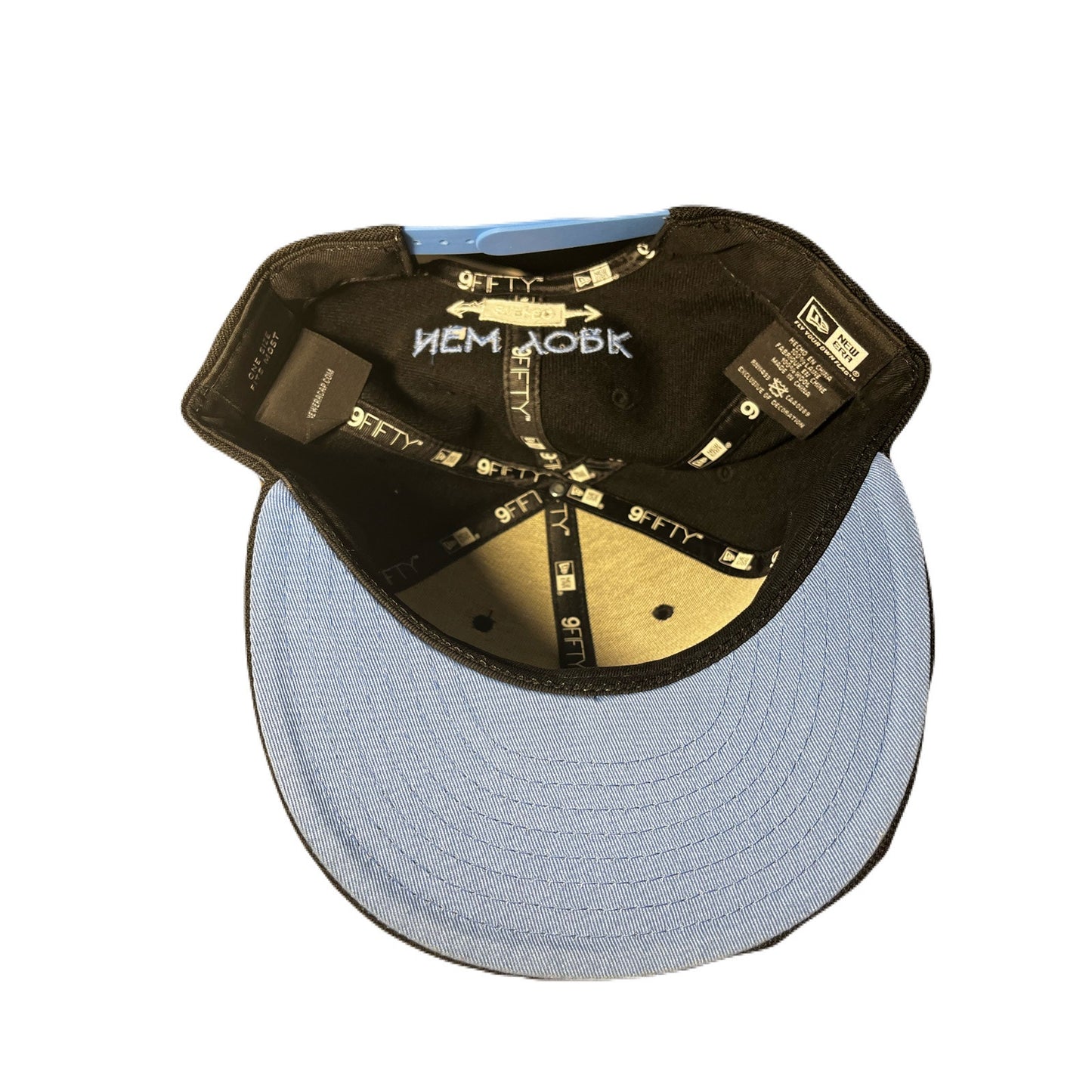 New Era Marcelo D2 Black & Baby Blue SnapBack Hat New
