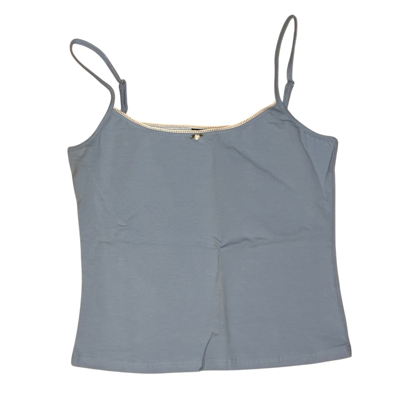 White Fox No Flaws Cami Top-XL Dusty Blue New