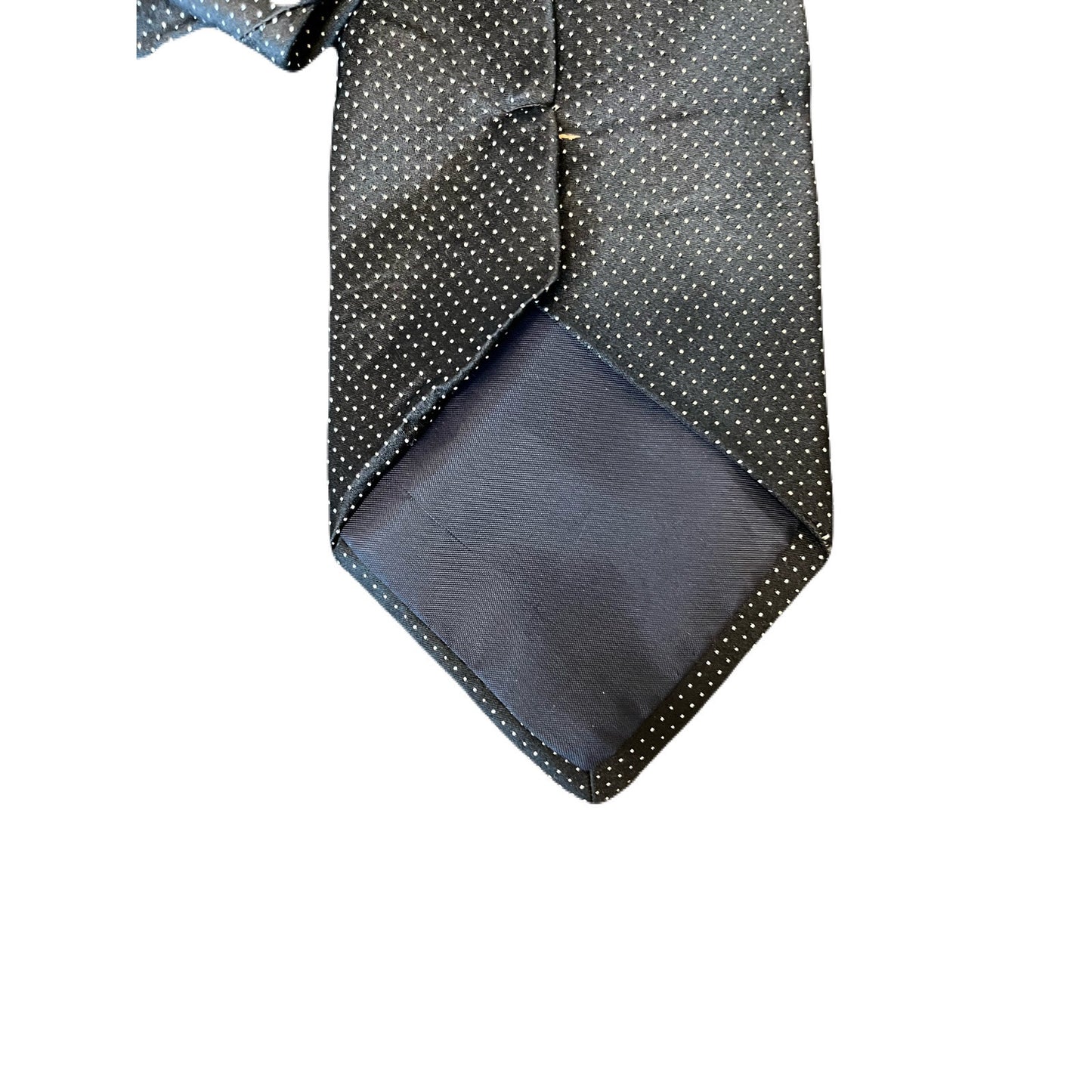 Her Moso Black Men’s Tie With White dot on it