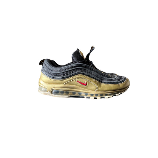 mens nike air max 97 size 11 Black & Gold With Red Nike Check No Insole