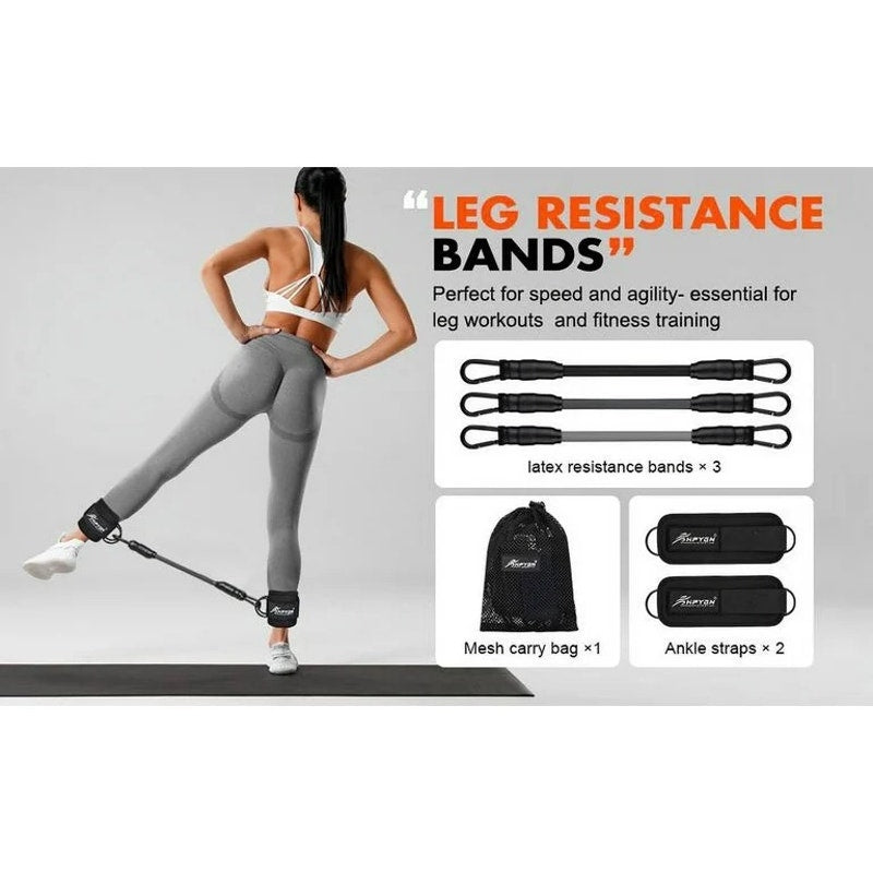 HPYGN Ankle Resistance Bands, Ankle Bands for Working Out with Cuffs