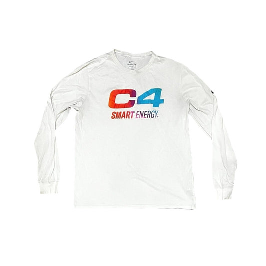 Nike C4 Smart Energy White Men’s Long Sleeve Size Large