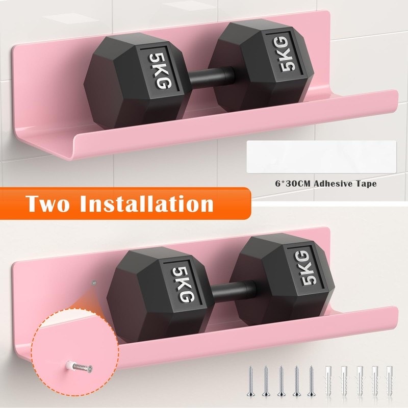 WELDUN Floating Shelves, 3 Wall Shelves