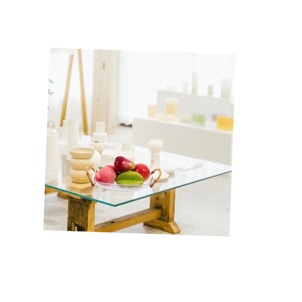 Decorative Fruit Plate Handles Elegant Storage Tray for Kitchen Counter and Table Centerpiece for Fruits and Snacks