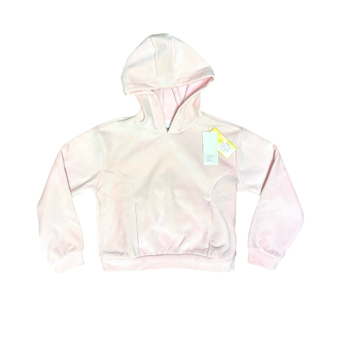 All In Motion Girls Cozy Ribbed Hoodie Light Pink  L 10/12