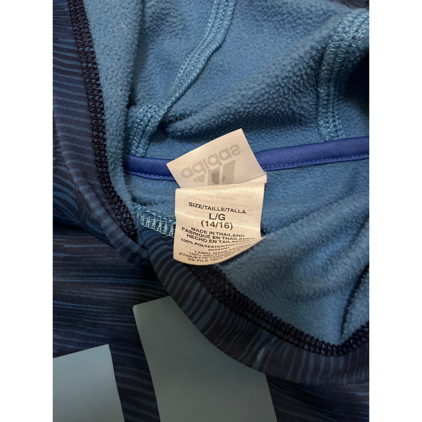 Adidas Blue kids Hoodie Size 14/16