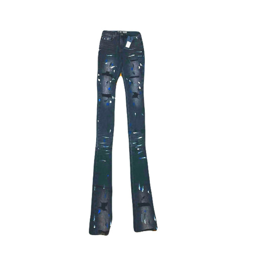 Si Tu Veux Marc Jeans Black Wash Superstack Mens Size 32