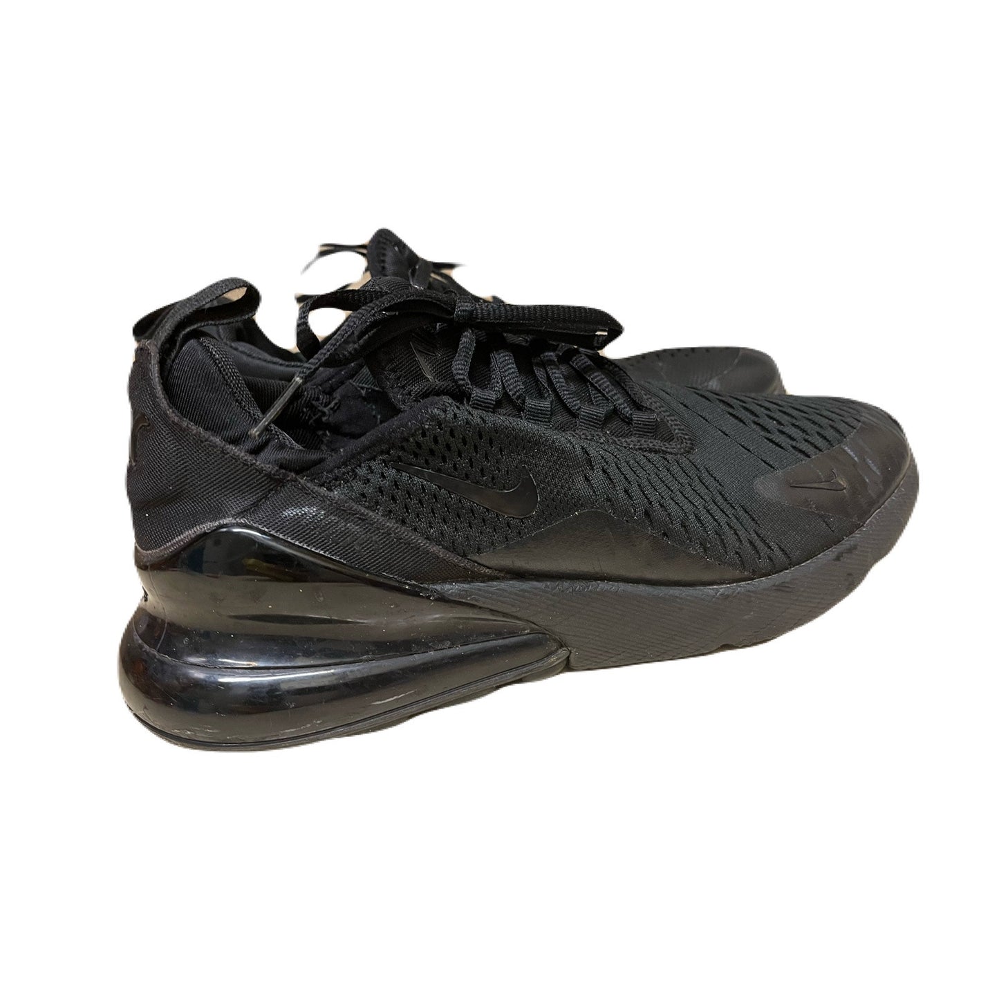 Nike Air Max 270 (GS)  Men’s Triple Black Running Shoes , Sneakers Size 8