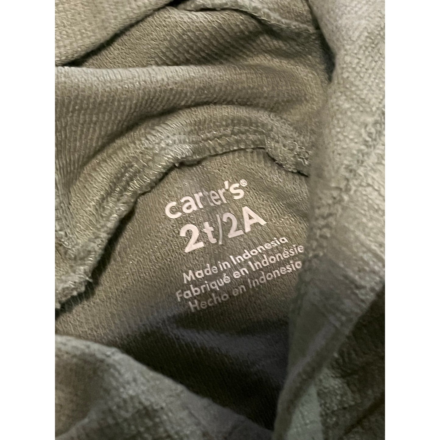Carter’s Toddler Colorblock Cotton Blend Long-Sleeve Tee - Green Size 2T