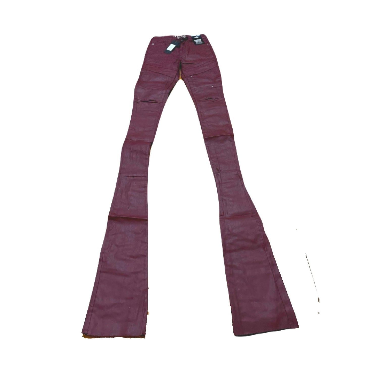 Si Tu Veux Gordon Jean’s Burgundy Wax Superstack  Size 28