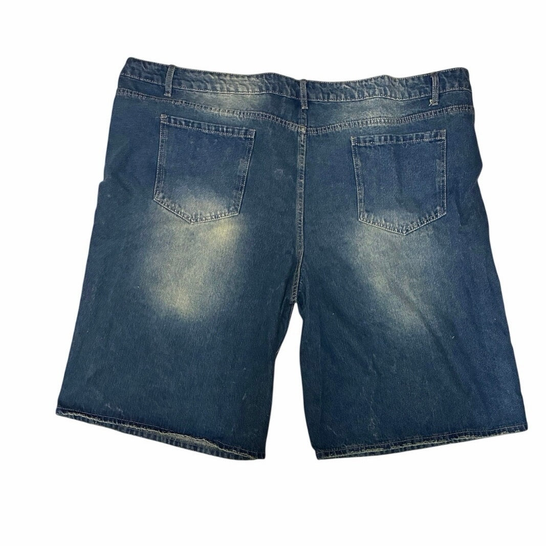 Manfinity Men’s Blue Denim Shorts Size 6XL