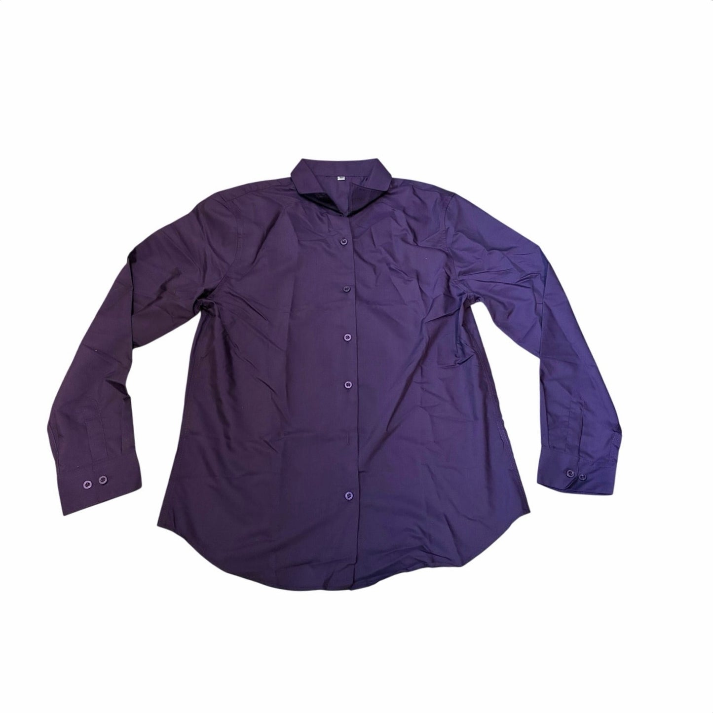Ruisin Women’s Button Down Dark Purple Size Medium