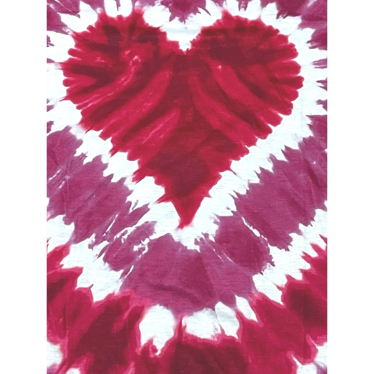Women’s Heart Shirt Pink & Red Hearts Size Large