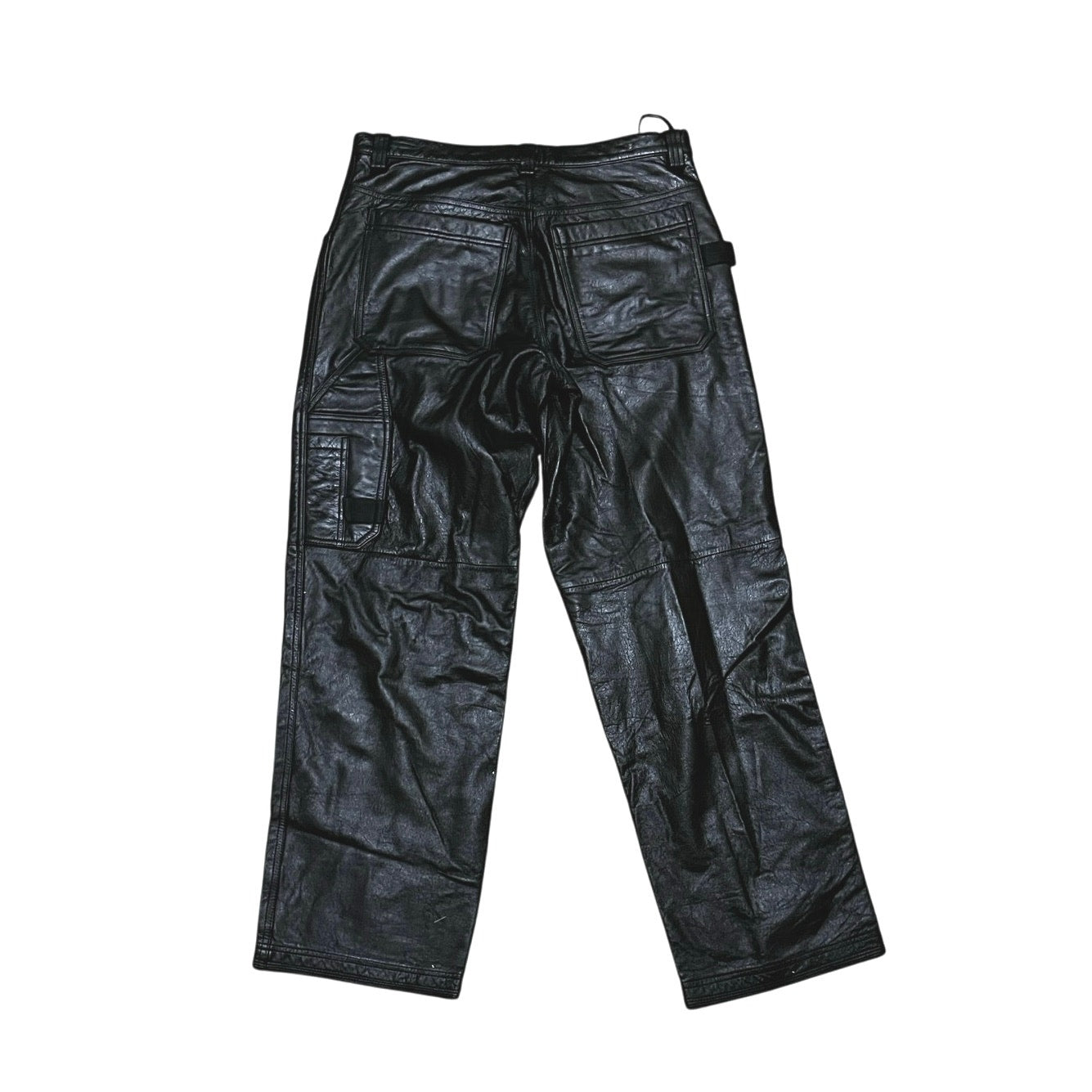 Mjulian Wilson’s All Black Leather Men’s Jean’s Size 34