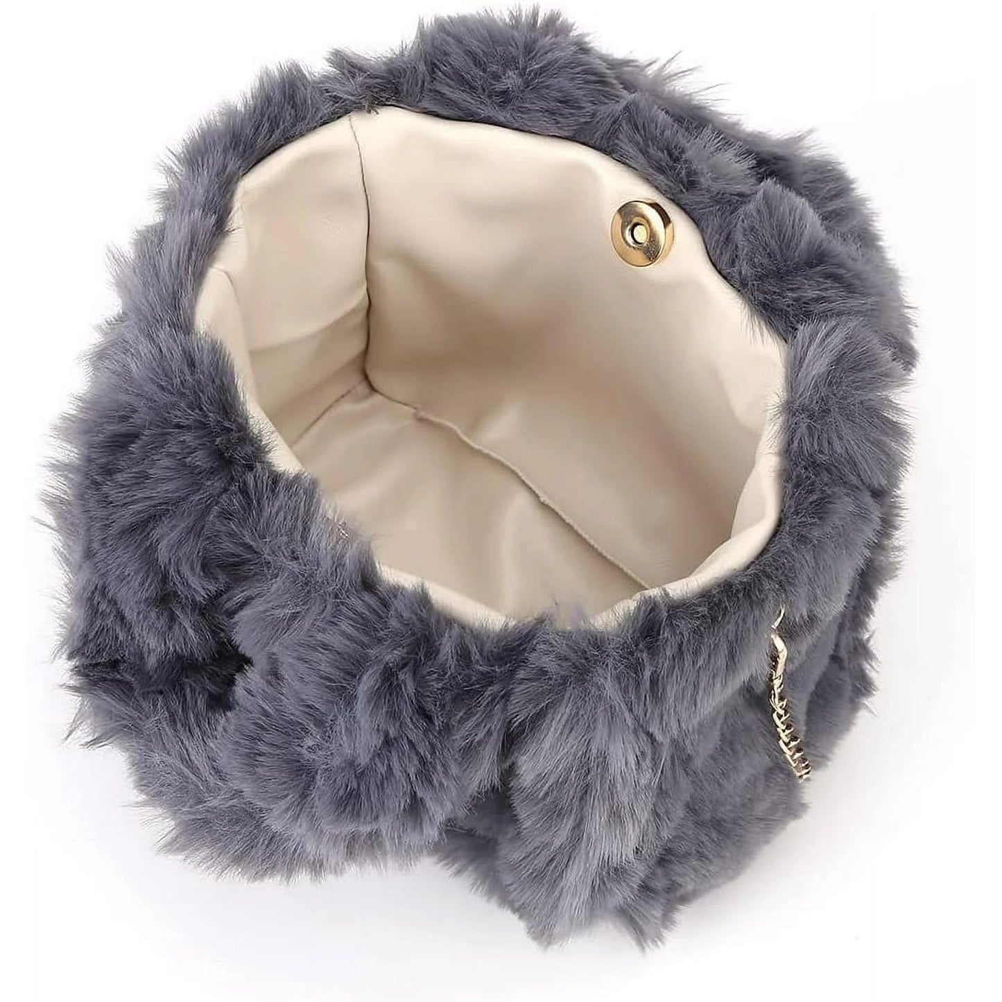 Fluffy Tote Bag Faux Fur Bag Purse Plush Handbag Furry Purse Soft Plush Bag