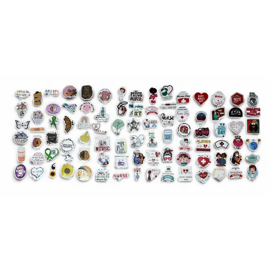 100 Piece Mental Health Nurse Stickers