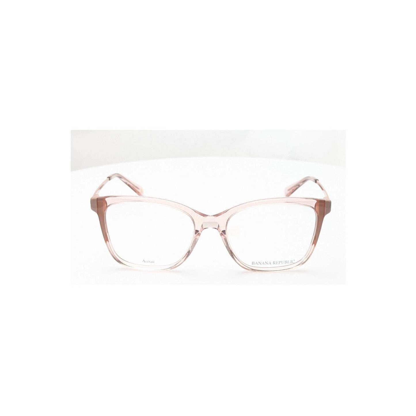 Banana Republic BR209 WJG Salmon Brown Rectangle Womens Eyeglasses 52mm