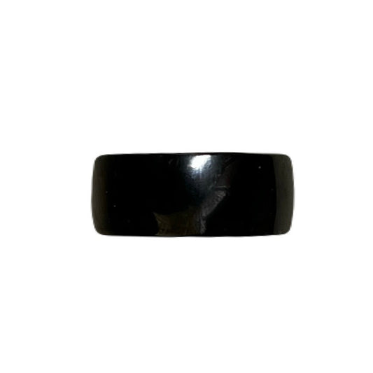 Solid Black Stainless Steel Men’s Ring Size 21 With Tags