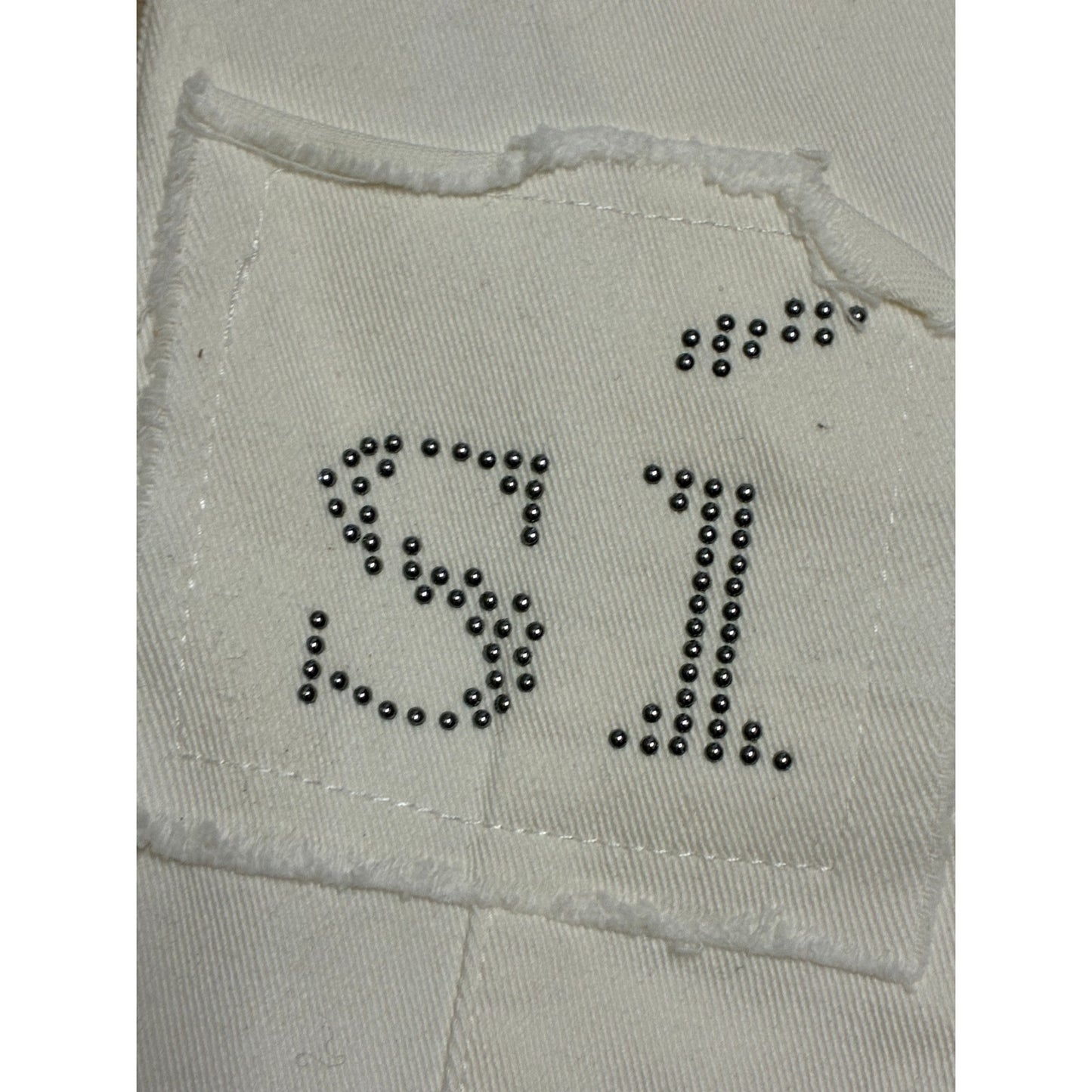 Si Tu Veux White Jeans Super Slim Fit Size 34