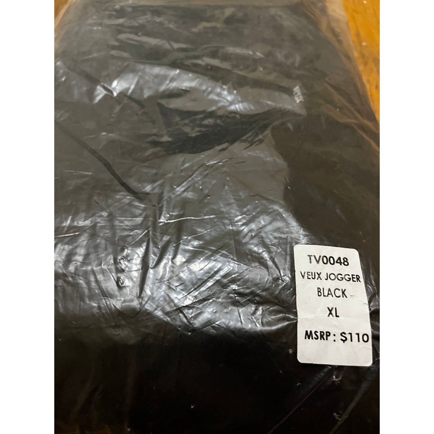 Si Tu Veux Superstack Men’s Black Sweatpants Size XL