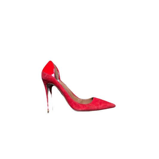 Aquazzura Firenze Vero Cuoio Made In Italy Size 38.5 USA Size 8.5 . 5” Heel