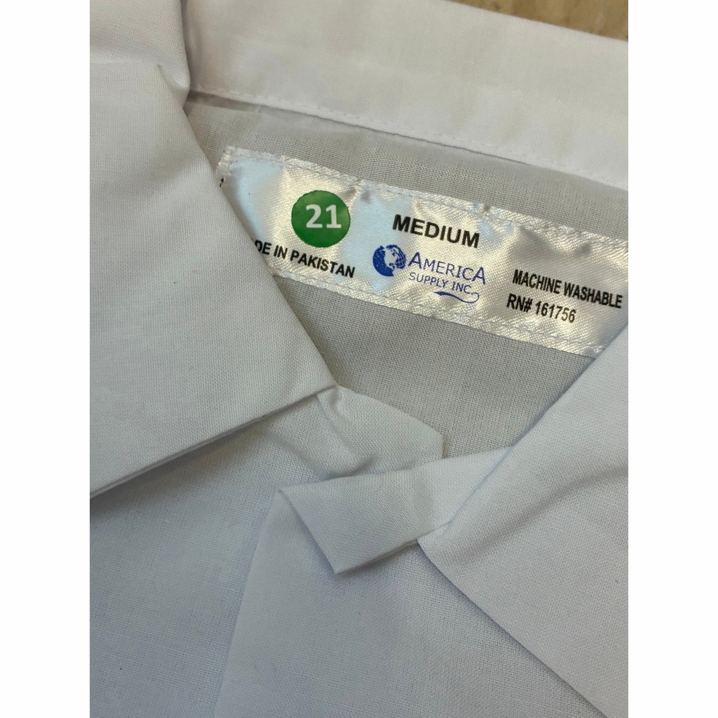 White Cook Shirt Size Medium New