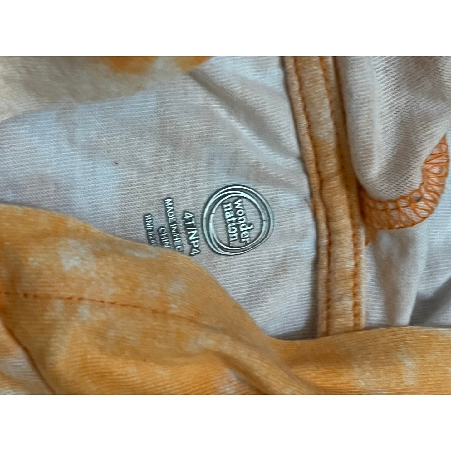 Wonder Nation Orange Kids Tan Top With Hoodie Size 4