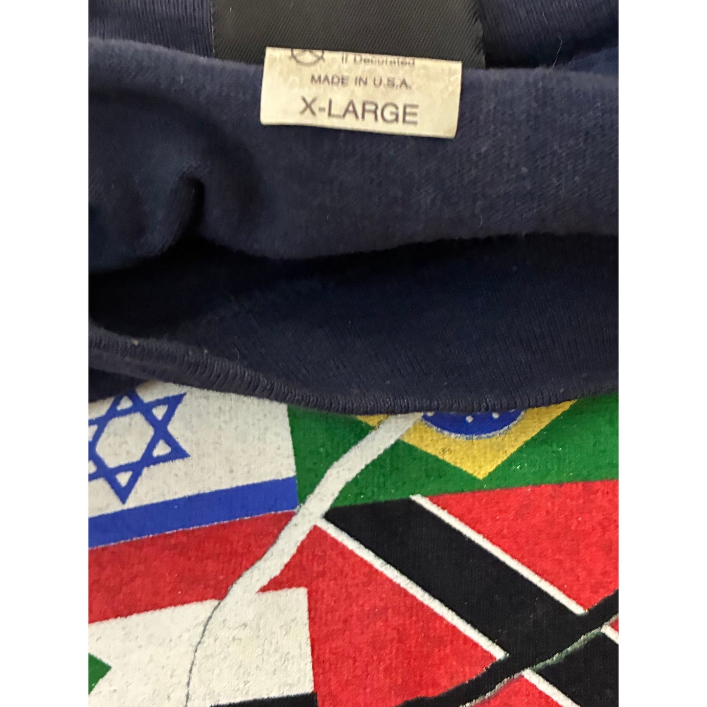 Shabazz Brothers Men’s Shorts Sleeve Navy T-Shirt Size Large