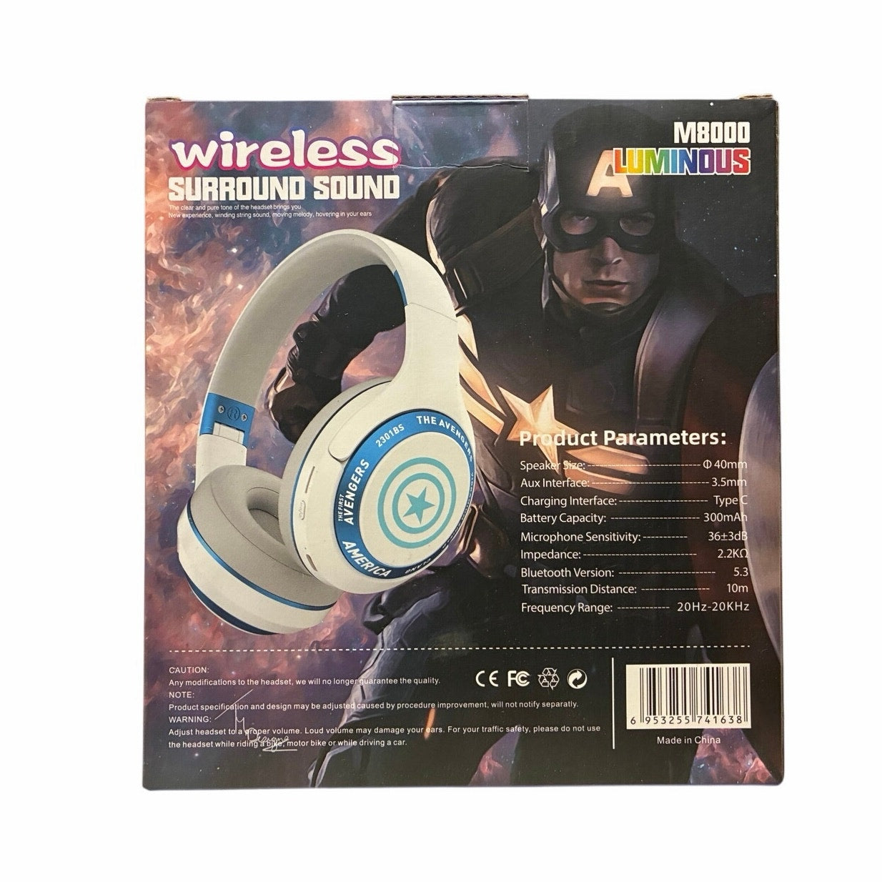 Captain America wireless Headphones M8000