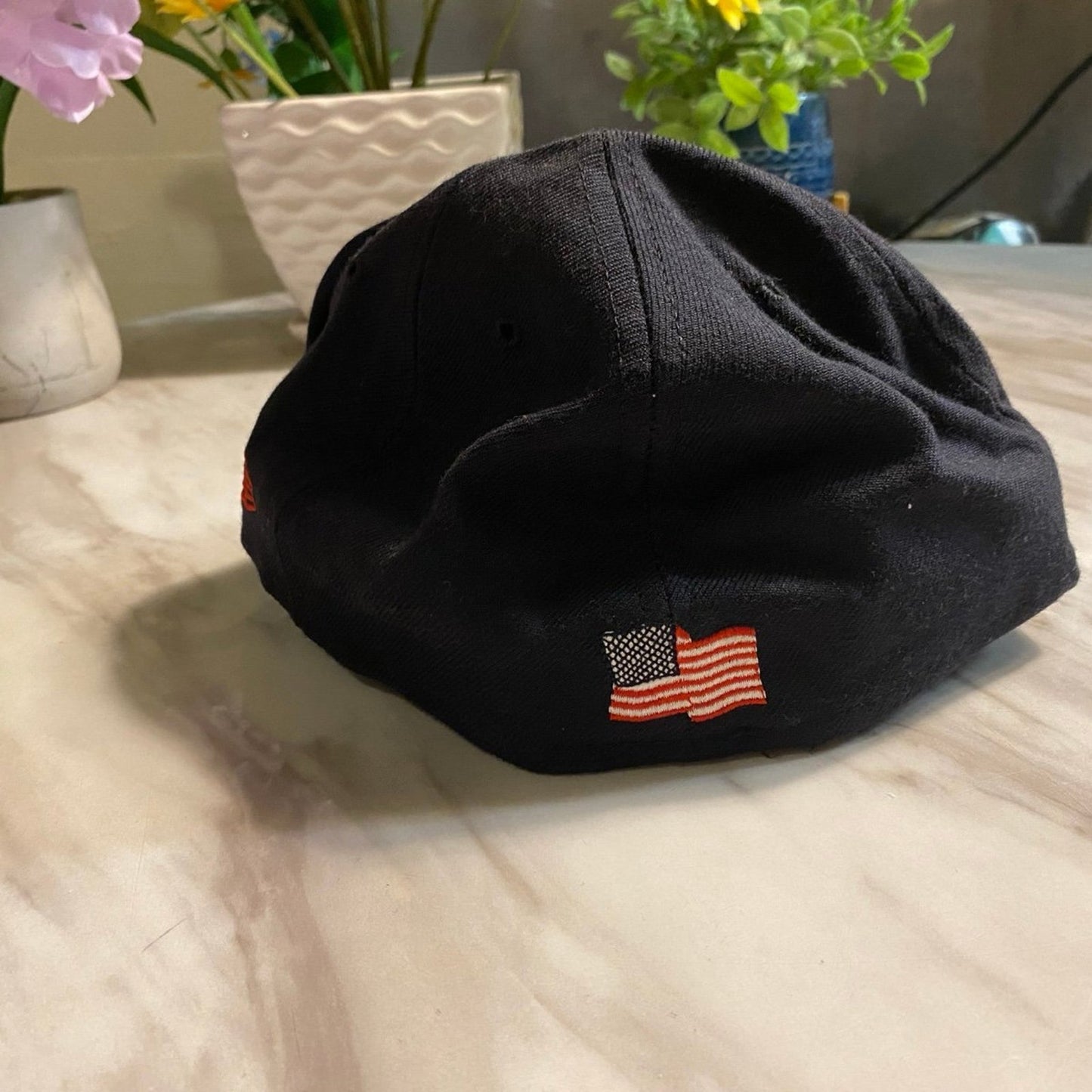 Yankee New Era Hat Size 7 5/8 Black/Red/Army