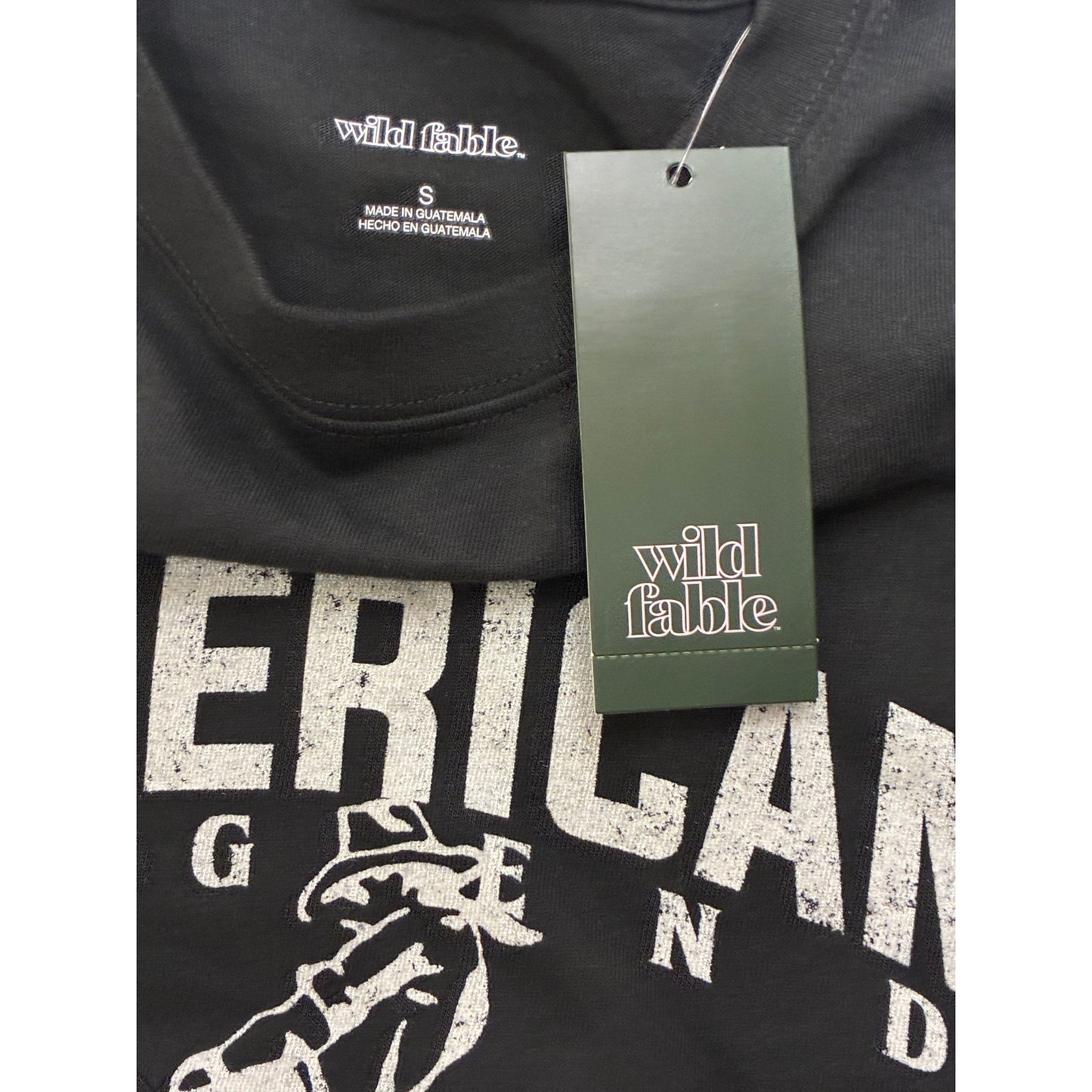 Women's Short Sleeve Crewneck Graphic T-Shirt - Wild Fable Hematite Letters