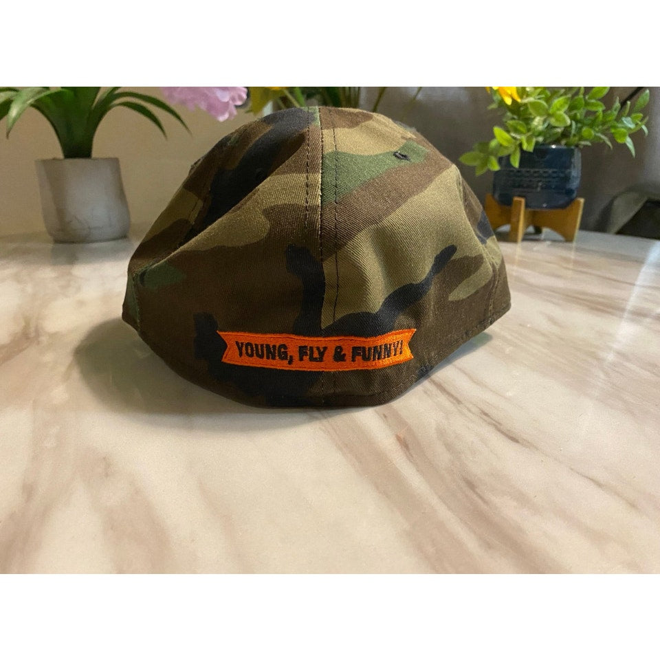 New Era Hat Size 7 5/8 Army & Orange Don’t Get Gassed