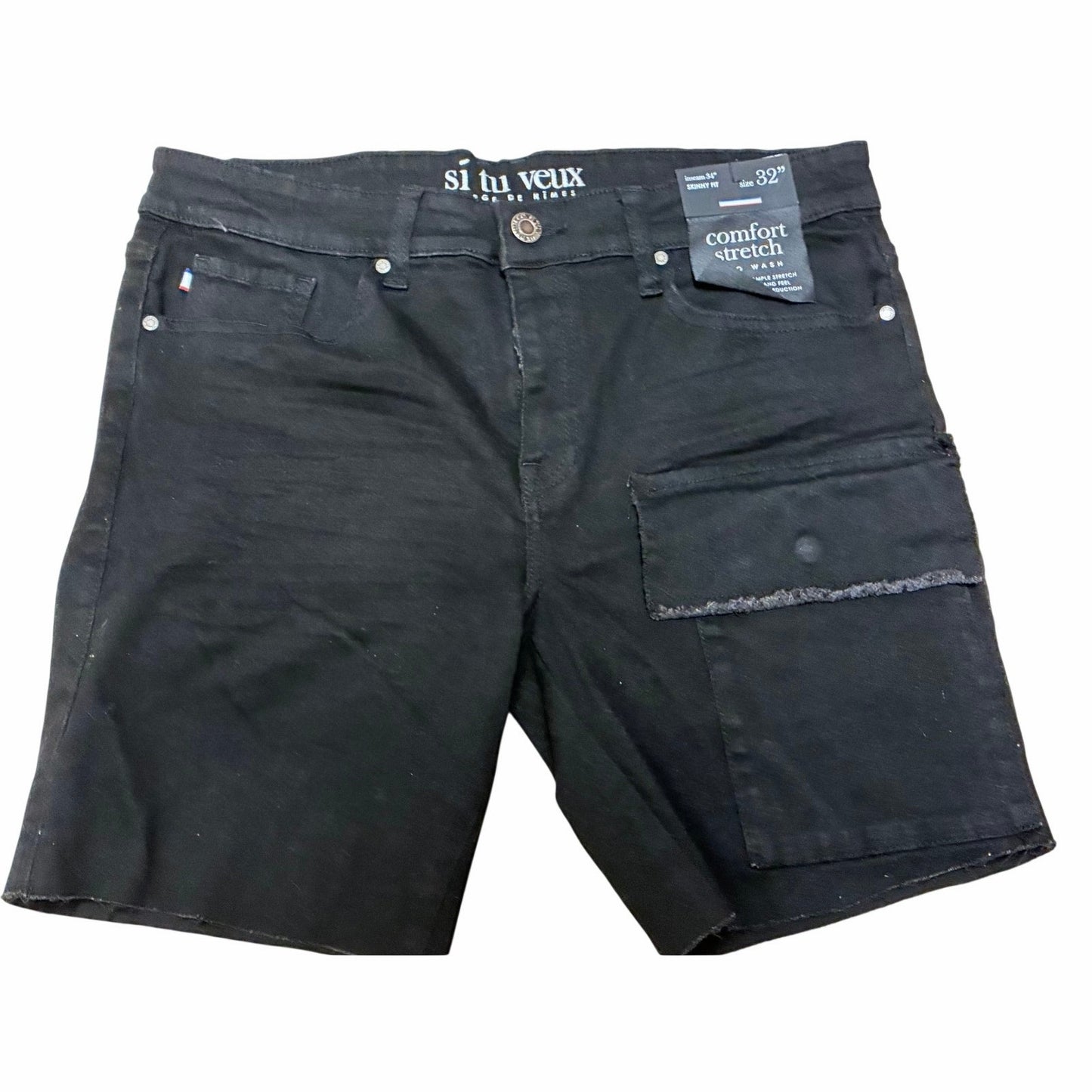 Si Tu Veux Skinny Fit Inseam 34” Size 32 Black