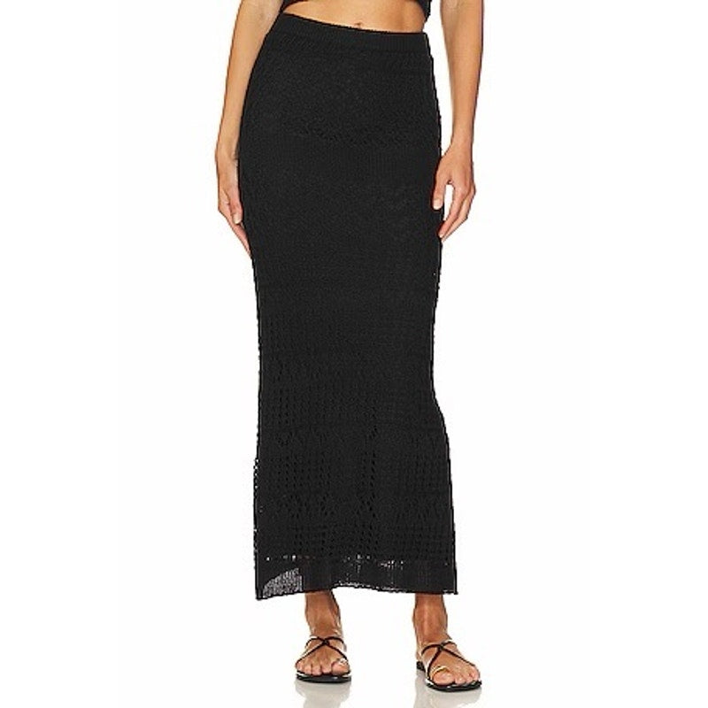 Crochet Maxi Skirt in Black Shimmer
SNDYS