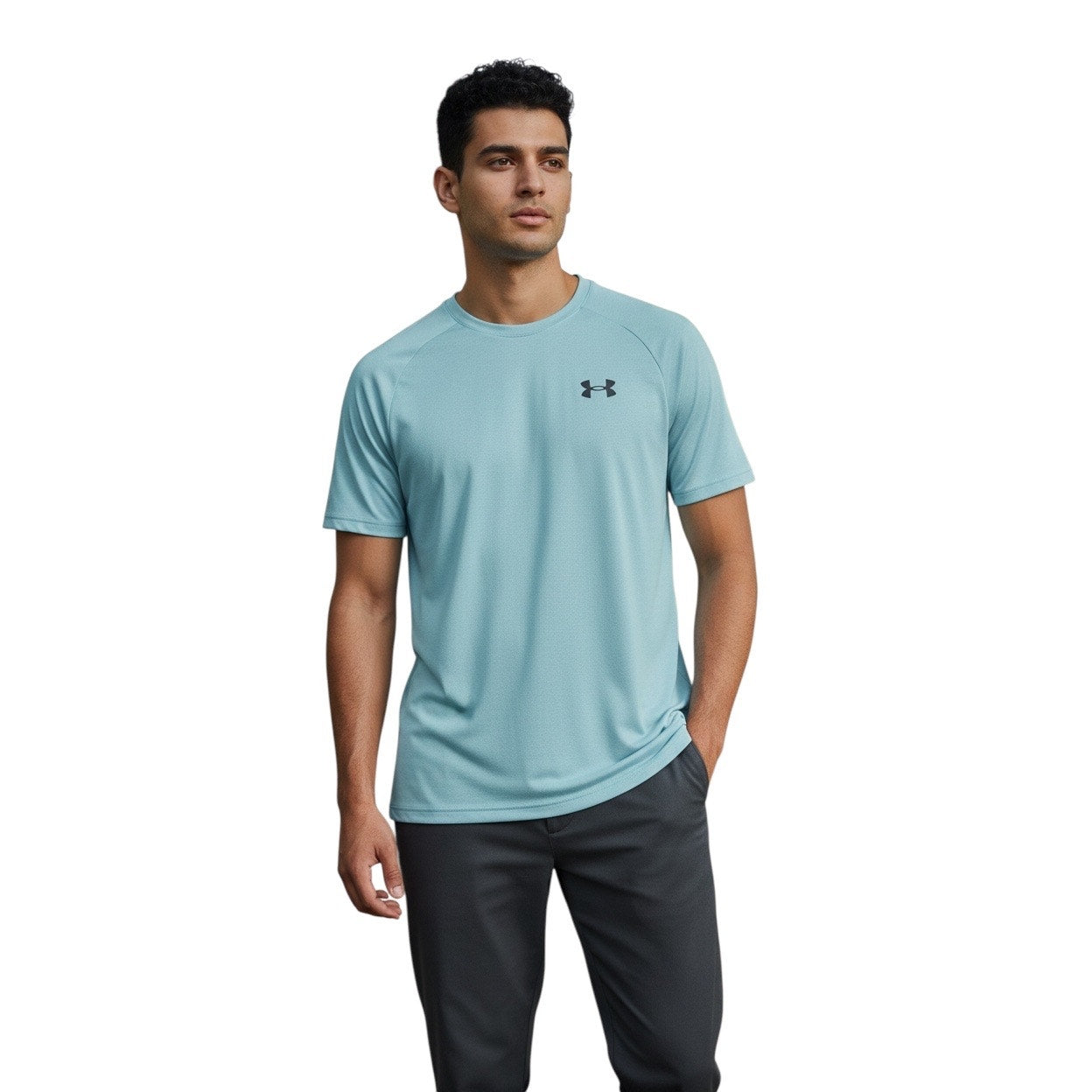 Under Armour Blue Tech Textured Short Sleeve Shirt