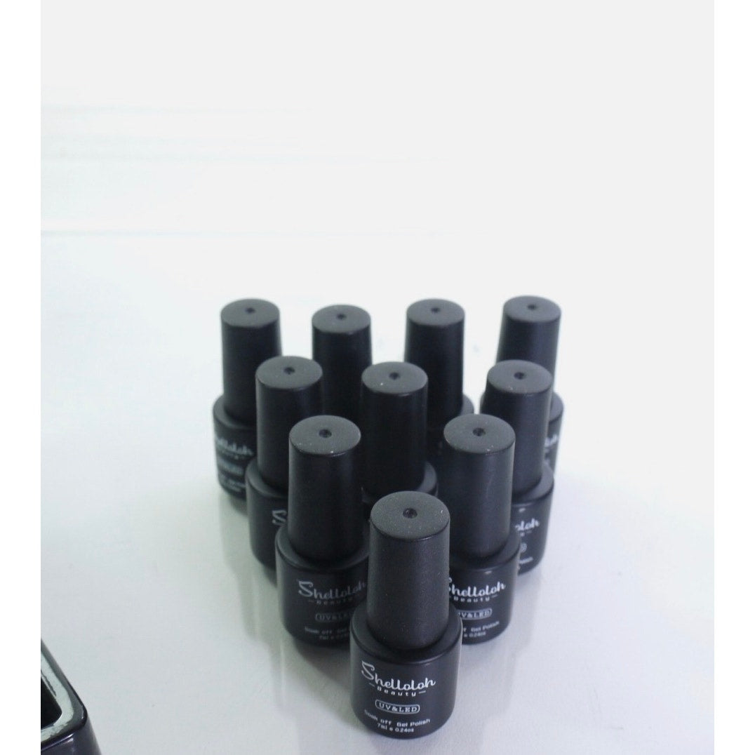 Shelloloh Soak Off Gel Polish UV Nail Gel Collection Perfect IN 10 Diff. Colors