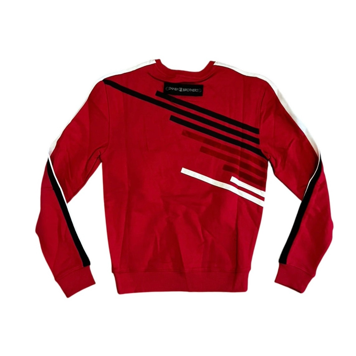 Shabazz Brothers Men’s CrewNeck Red & Black Sweater