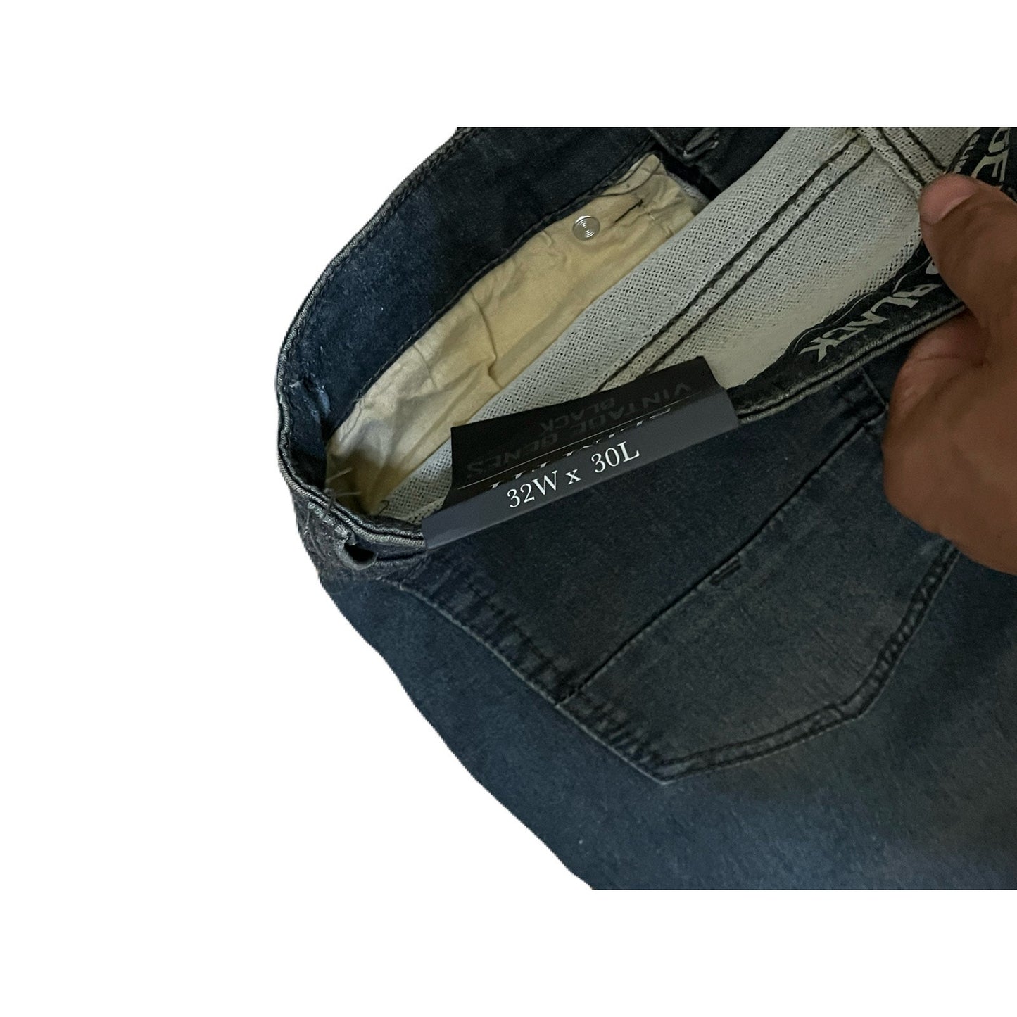 Vintage Genes Black Men’s Blue Jeans Size 32W X 30L