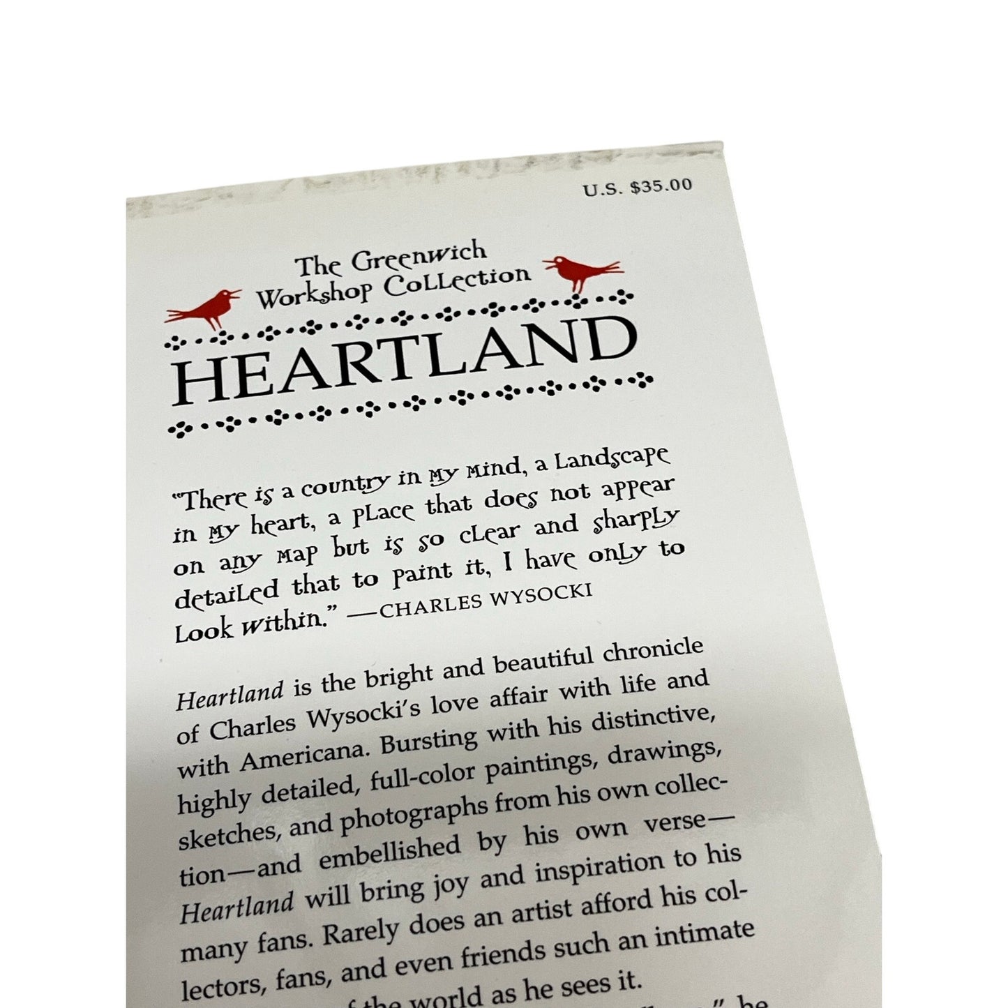 Heartland Charles Wysocki Hardcover Book