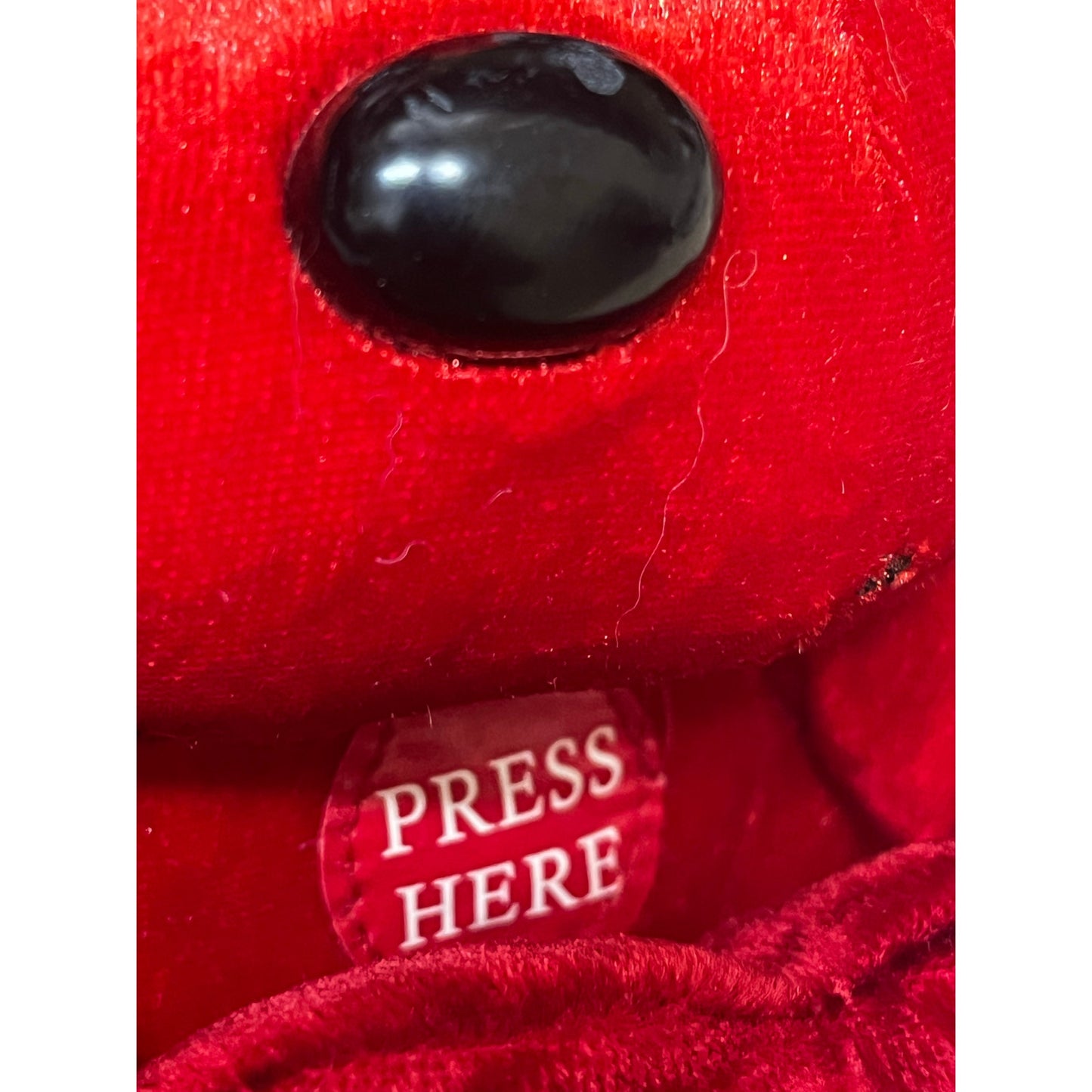 Red Devil Valentine's Plush "Love You"  6" Vintage With Sounds