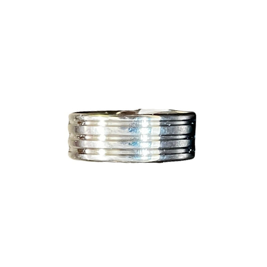 Sliver Stain steel Men’s Ring Plan Size 18 With New Tags