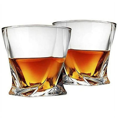 Whiskey Glass, Clean Glass Set, Dishwasher-Safe, Wine Gift, 2-Piece Set