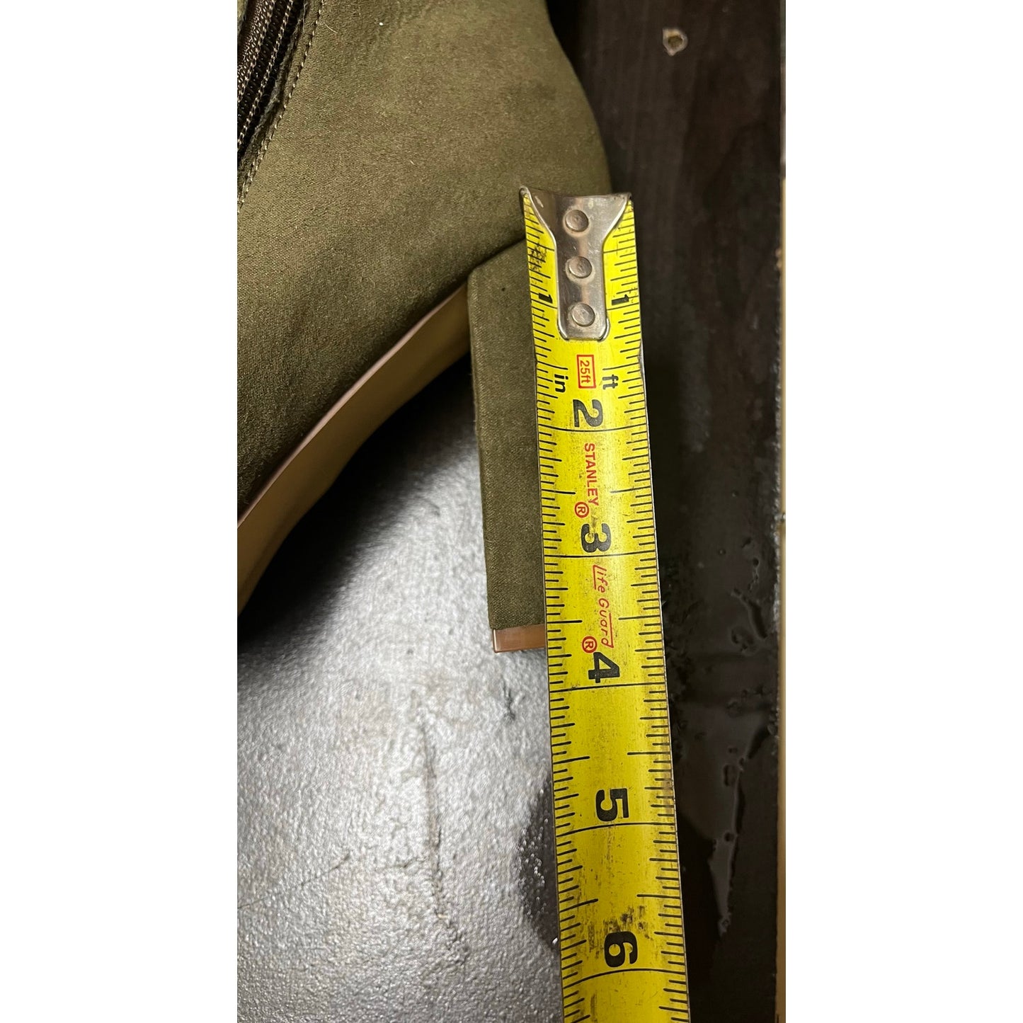 Just Fabulous Olive Green Long Boots Size 8.5