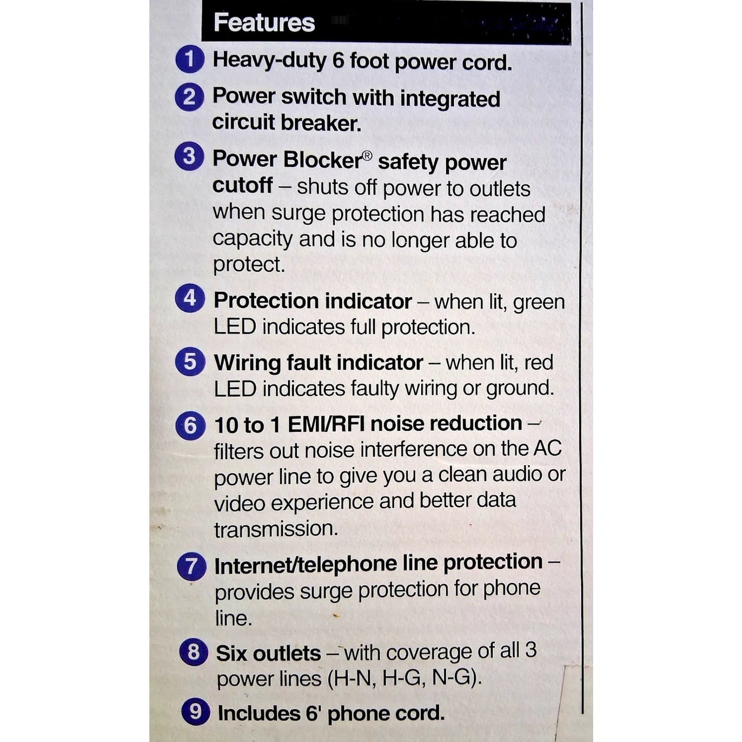 New In Box-Newpoint 1280 Joules Power Control Center / Surge Protector #01007