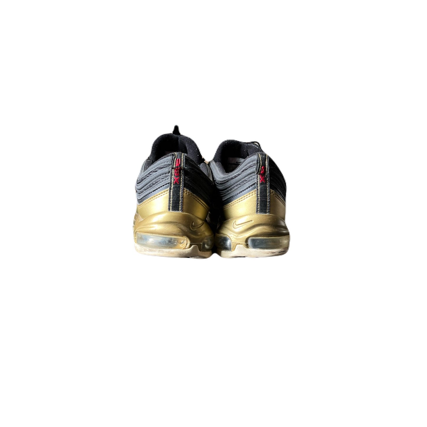 mens nike air max 97 size 11 Black & Gold With Red Nike Check No Insole