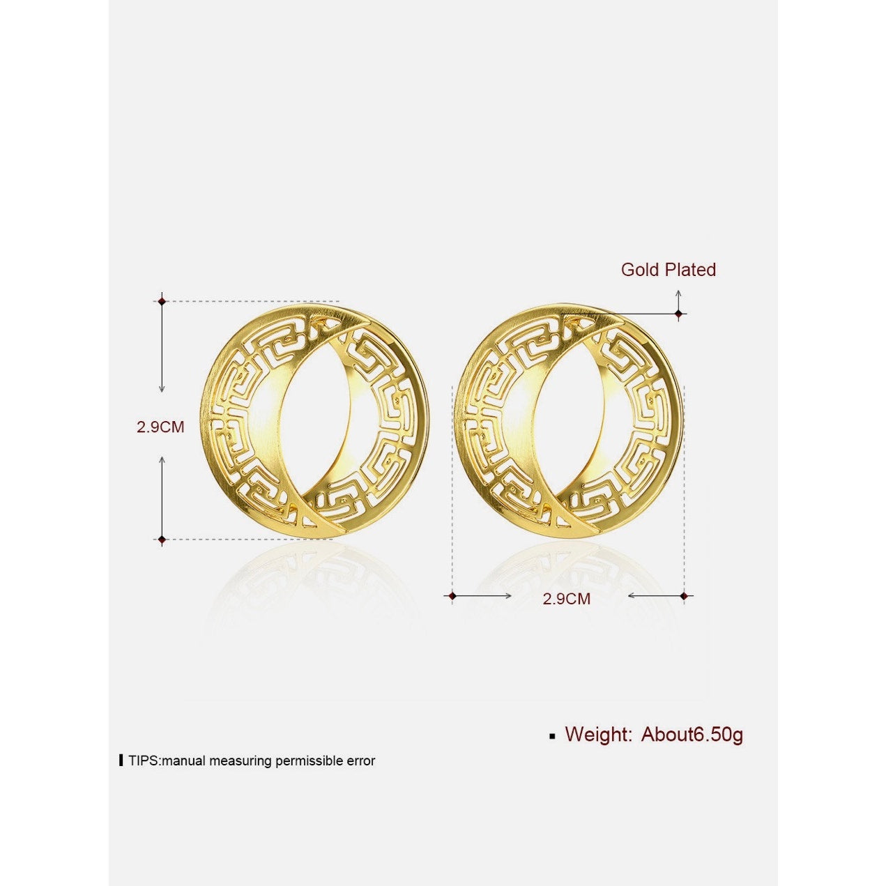 Yellow Gold Plated Earrings Chandelier Latch Back Clasp L622