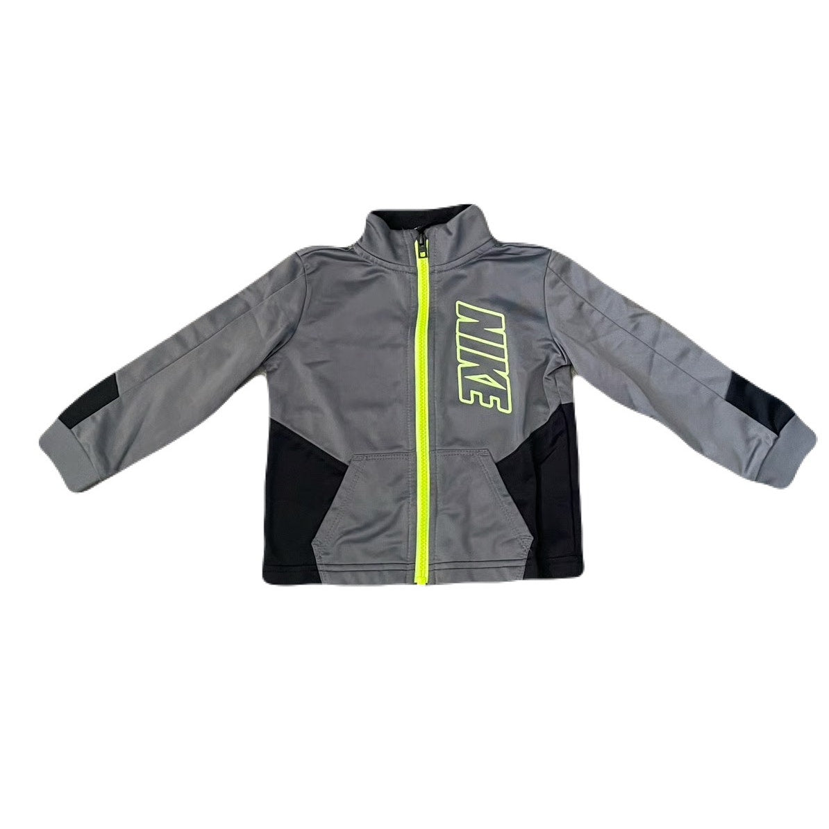 Nike Toddler Boy Sz. 24 
Mo. Classic Gray Zip Sport Jacket. Grt. Shape